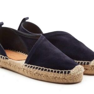 Rag & Bone Delos asymmetrical Women’s Navy Suede Espadrille Flats